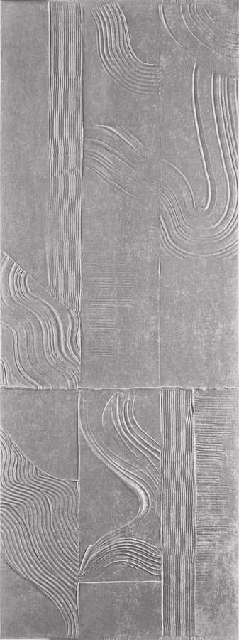Élitis Tapete Palimpseste RM 1092 04 in Grau mit abstraktem und geometrischem Design - Bild 1