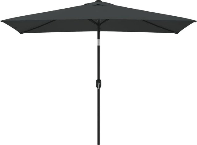 furnicato Sonnenschirm mit Metall-Mast in Anthrazit B: 300 cm, T: 200 cm - Bild 1