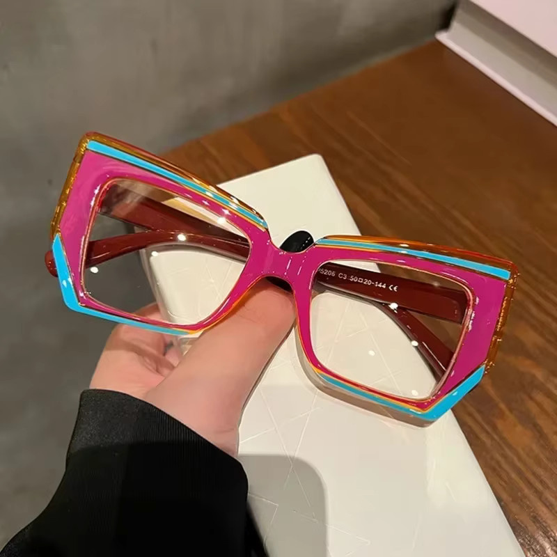 ERIKOLE Korrektionsbrille Cat Eye, Vollrand, Kunststoff, Damen, Blaulichtfilter - Bild 2