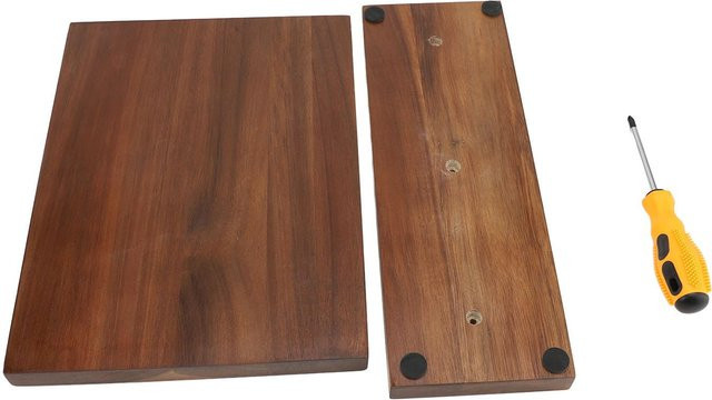 Aimo Magnetischer Messerblock aus Holz in Braun, Doppelseitiger Multifunktionaler Messerständer zur Aufbewahrung - Bild 1