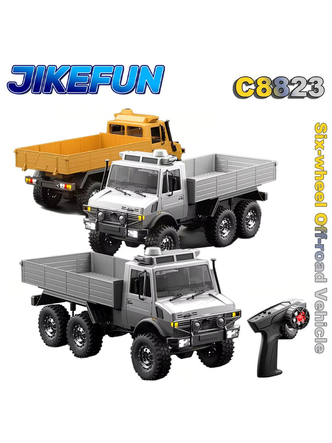 JIKEFUN RC Auto 6WD Off-road, Fernbedienung Fahrzeug, 1:18, High Speed Crawler - Bild 6