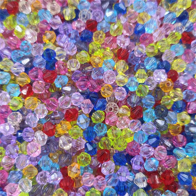 JAB Perlen Acryl, Diamant Transparent, Lose Perlen - Bild 1
