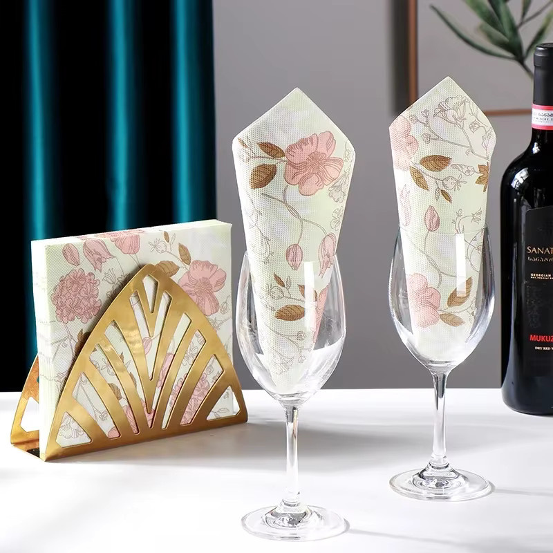 GUANYAO Bunte Papier-Servietten mit floralem Print für Party und Hochzeit, 20 Stück - Bild 4