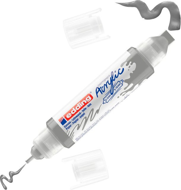 edding 5400 Acryl 3D Double Liner Silber - Bild 1