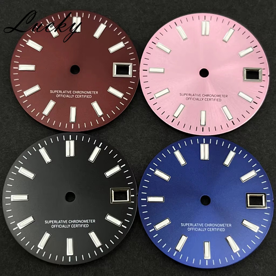 MUZHI Zifferblatt, Grün, 28,5 mm, Einzel Kalender, NH35/NH36 Bewegung - Bild 3