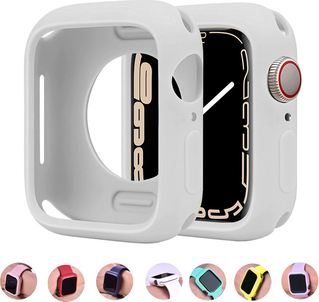 TINUORA Smartwatch-Schutzhülle, Silikon, Yellow, Unisex - Bild 1