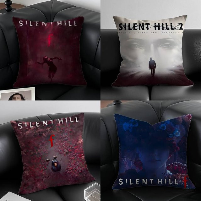 Honor Art S-Silent Hill F-MT Kissenbezug aus seidigem Kurzplüsch mit unsichtbarem Reißverschluss, allergikerfreundlich, B/T/H: 30 x 30 x 30 cm - Bild 1