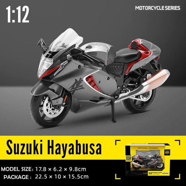 Linyi toy car Hayabusa Motorradmodell, 1:12, Metall, ab 14 Jahren - Bild 1