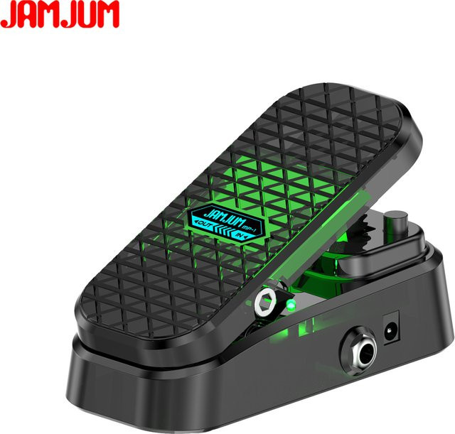 jamjum Wah-Volumenpedal mit leisem Schieberegler und rutschfestem Design in Schwarz für Gitarrenverstärker-Effekte - Bild 1