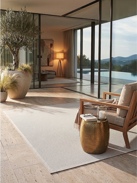 Flachgewebe-Teppich Kadima Design aus Polypropylen in Creme/Beige, B/T: 240 x 340 cm - Bild 1