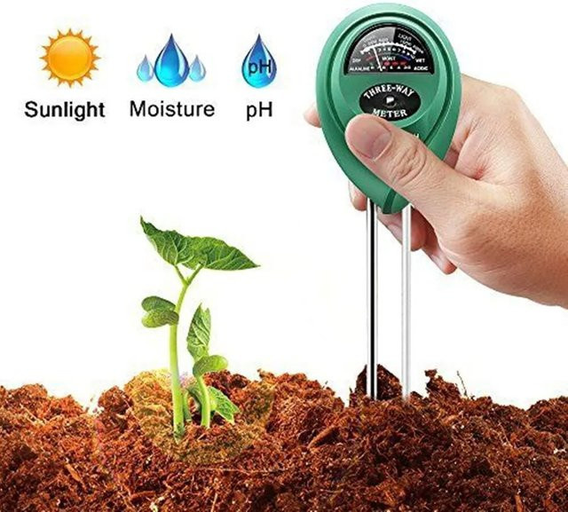 3-in-1 Bodenmessgerät für Feuchtigkeit, pH-Wert und Licht zur Pflege deiner Gartenpflanzen und Blumen - Bild 1