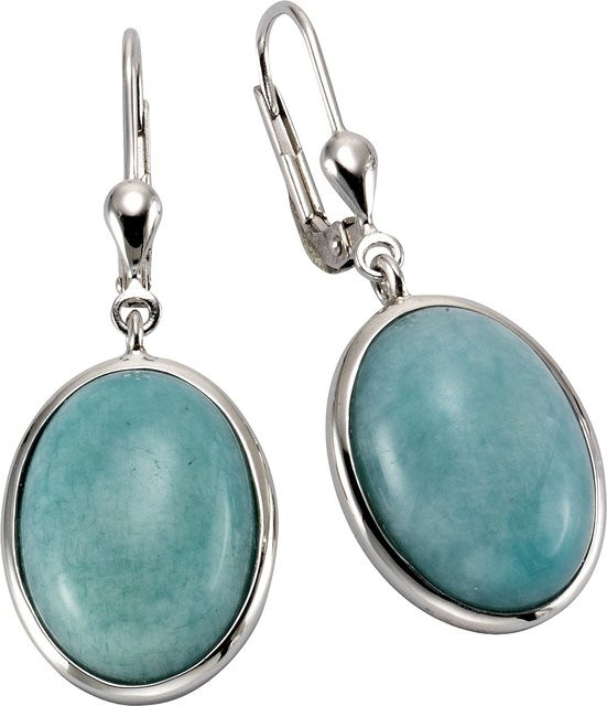 Zeeme Gemstones Ohrringe 925 Silber, Amazonit, Damen - Bild 1