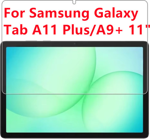 Samsung Displayschutzfolie aus Hartglas für Galaxy Tab A11 Plus A9+ 11 Zoll, transparent - Bild 1