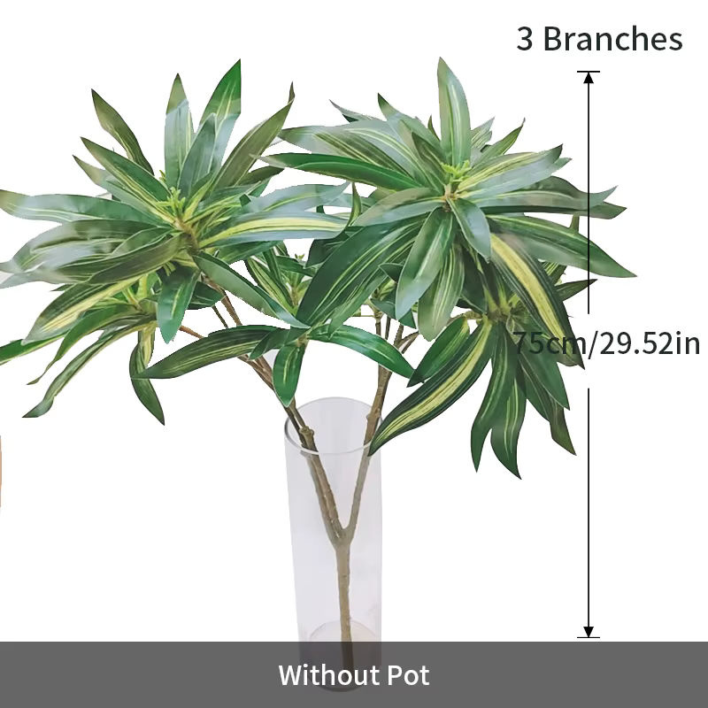 Künstliche Palme Kmitang in Grün, tropische Kunstpflanze aus Kunststoff für die Heimdekoration, Höhe: 75 cm - Bild 3