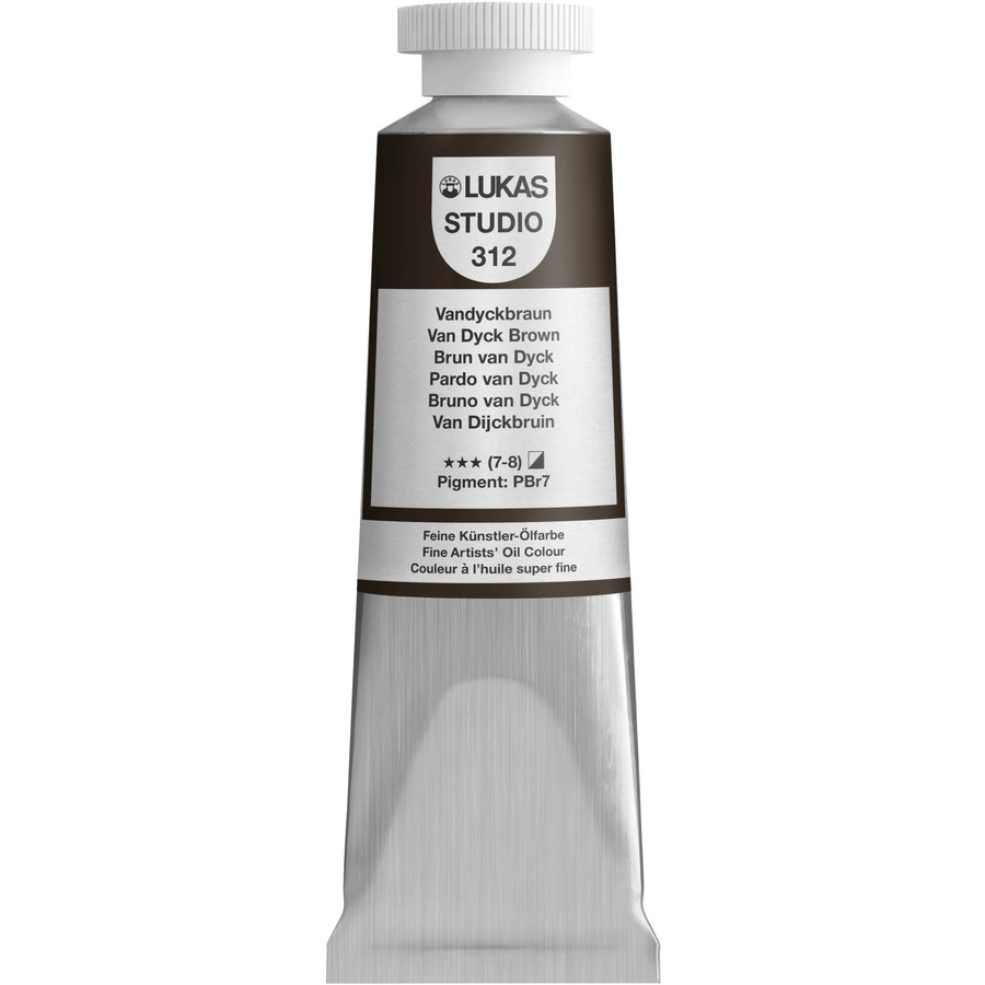 Lukas Studio Ölfarbe Vandyckbraun 37 ml für Profis - Bild 2