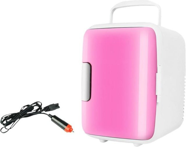 Never Enough Auto-Kühlschrank 12V mit Zwei-Temperatur-Funktion in Pink, 8L Volumen - Bild 1