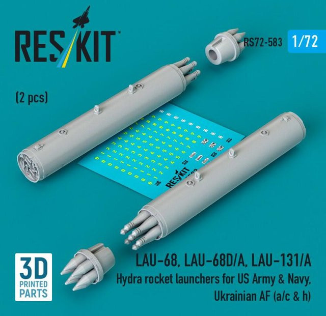 ResKit Models Hydra rocket launchers, 2-teiliges Set, 1:72 - Bild 1