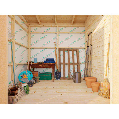 Palmako Kalle Holz-Gartenhaus aus Fichte mit Pultdach in Braun, B/H/T: 344 x 249 x 281 cm - Bild 2
