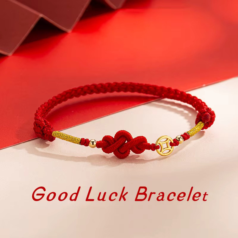 Rinhoo Armband, Rot, String, Unisex - Bild 2