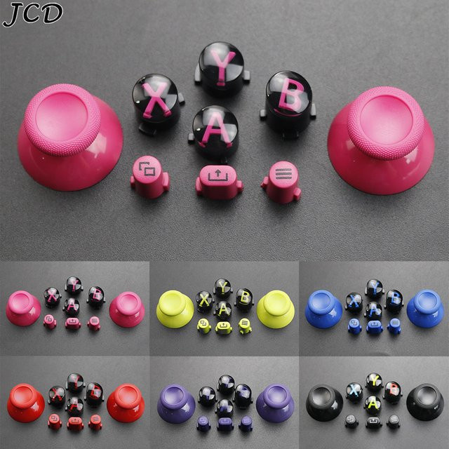 JCD Ersatz-Tasten Set für Xbox Series X und Series S Controller mit Thumbsticks Caps und ABXY Tasten in Multicolor - Bild 1