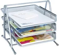 WEDO Briefablage OFFICE aus Metall in Silber, B/T/H: 35,0 x 30,0 x 3,0 cm - Bild 1