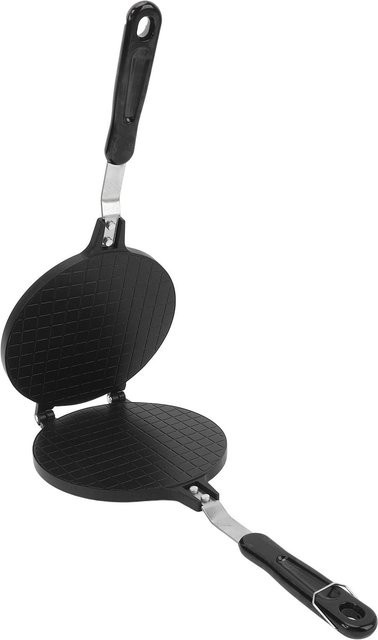 mfySpace Tortillapresse und Eierrollenpresse aus Aluminium mit Antihaftbeschichtung und ergonomischem Griff, Schwarz, Durchmesser: 17,27 cm - Bild 1