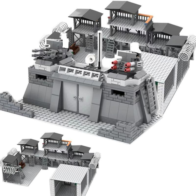 Linyi toy Armee Schlachtfeld Militärbasis Zweiter Weltkrieg Set - Bild 2