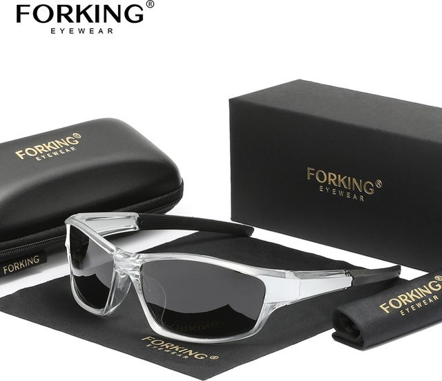 FORKING Sonnenbrille, Herren, Vollrand, transparent, Kunststoff - Bild 1