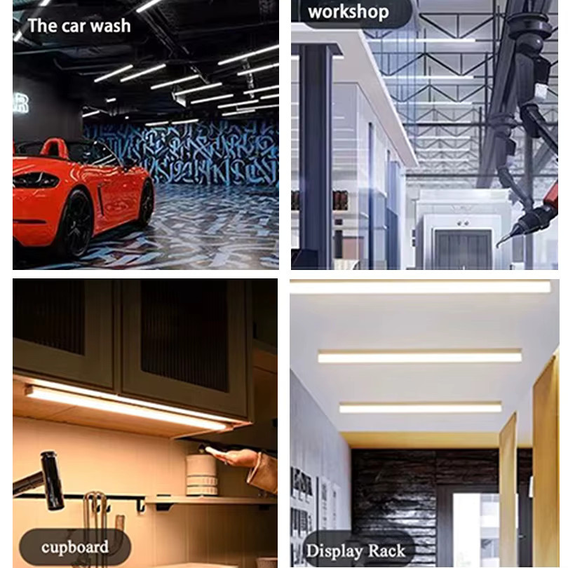 LED Röhrenleuchte T5 für Innenbereich und Garage, 10W, Weiß, Kaltweiß - Bild 4