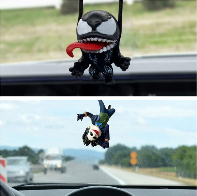 Hot Toys Marvel Venom Joker, Auto Rückspiegel Anhänger, Mini Modell Spielzeug - Bild 1
