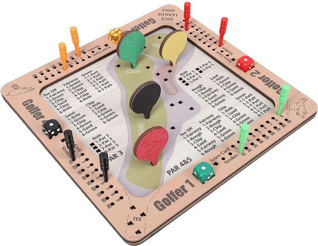 Musysh Tisch Würfel Brettspiel Strategie aus Holz für 1-4 Spieler - Bild 1