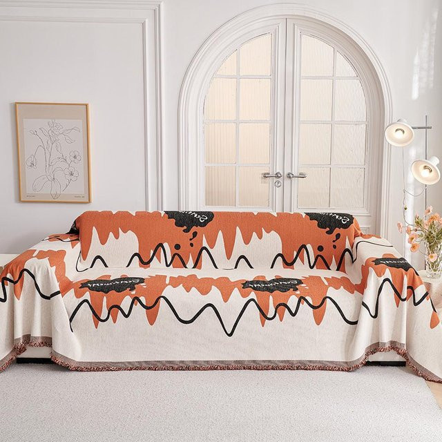 Chenille Sofakissenbezug für dein Sofa, Seiten: 90 x 90 cm - Bild 1