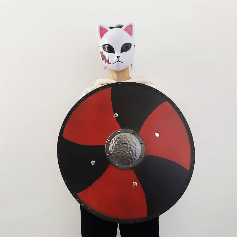 LeiNingYuan Wikinger Rundschild, Ritter, Rot, Kunststoff - Bild 2