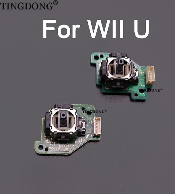 Nintendo Wii U Gamepad Ersatzteil: Analoger Joystick-Daumenstick und Sensormodul mit Leiterplatte für rechten und linken Controller - Bild 1