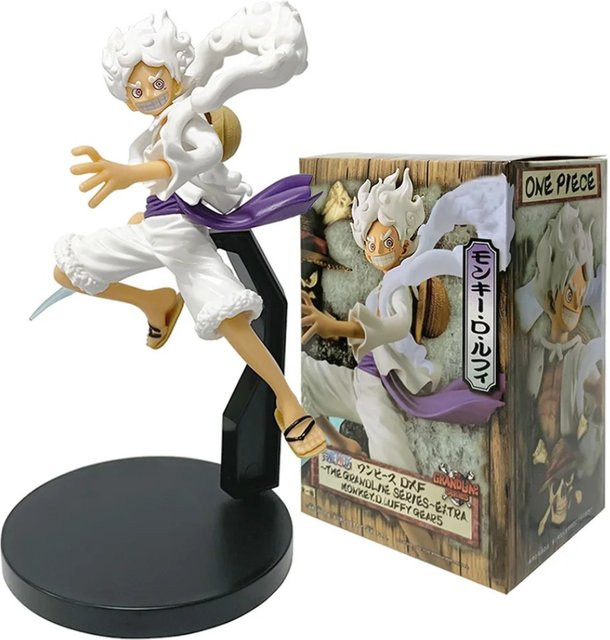 Bandai One Piece DXF Sonnengott Nika Ruffy Puppe, 18 cm, Kunststoff - Bild 1