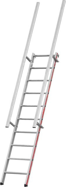 Hymer Stufenaufstieg mit Einhängehaken, 10 Stufen, Silber - Bild 1