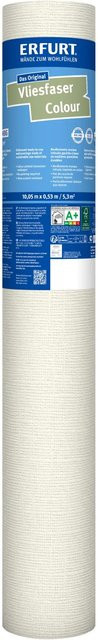 Erfurt Vliesfaser Colour 302-3 Tapete Hellbeige, Breite: 53 cm, Länge: 1005 cm - Bild 1