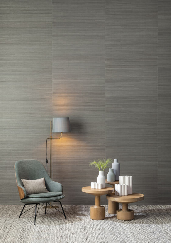 Omexco Tapete Seraya 44 SRA4402 Vlies Tapete Grau Natur Textil Optik - Bild 2