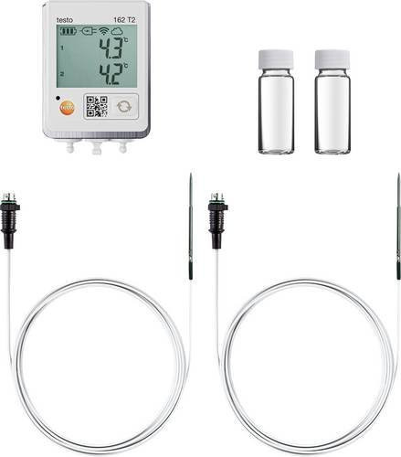 Testo 0572 1629 162 Fridge Set Temperatur-Datenlogger in Weiß zur Messung der Temperatur von -50 bis 150°C inklusive Wandhalterung - Bild 1