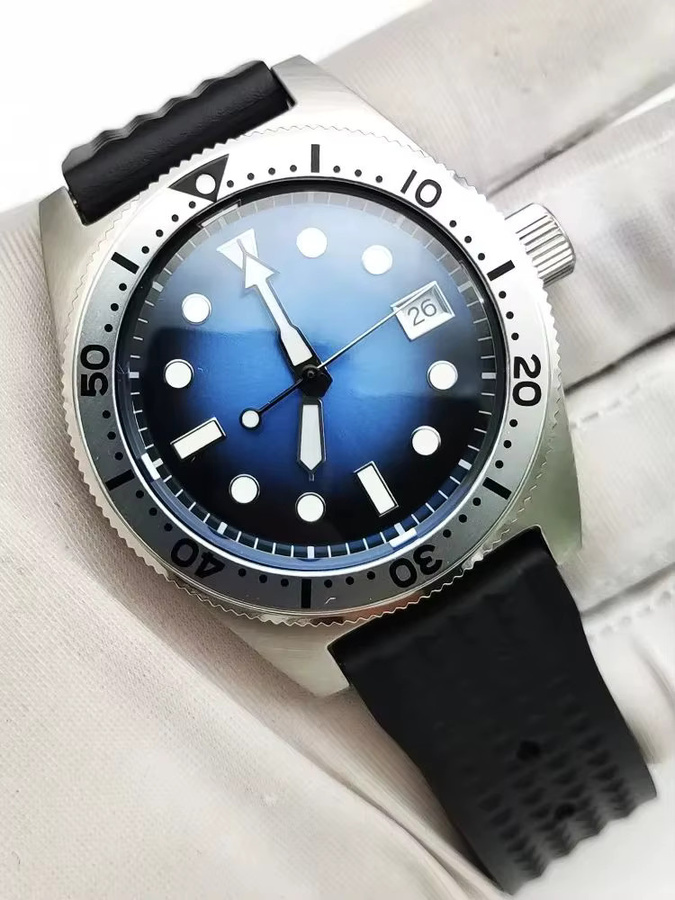 PARNSRPE Armbanduhr Edelstahl, Automatik, 38 mm, Herren, Blau - Bild 6