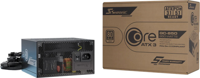 Seasonic Core GC-850 PC-Netzteil 850W ATX 3.1 80 PLUS Gold Schwarz - Bild 3