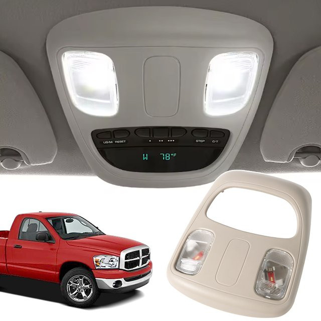LED Innenraum-Dachleuchte für Dodge Ram 1500 2500 3500 4500 5500 Baujahre 2002-2010, Weiß, inklusive LED-Birne, Teilenummer 1DK78BD1AA - Bild 1