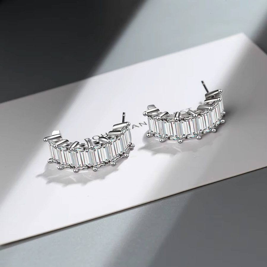 SAY Ohrringe, 925 Silber, Moissanit, Damen - Bild 2