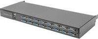 DIGITUS Modularer KVM Switch 16 Port VGA Aufrüstkit in Schwarz und Grau - Bild 1