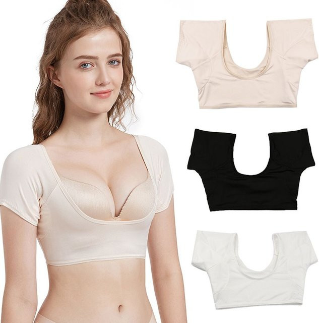 Waschbare Schweißpads in T-Shirt-Form, Damen, wiederverwendbar - Bild 1