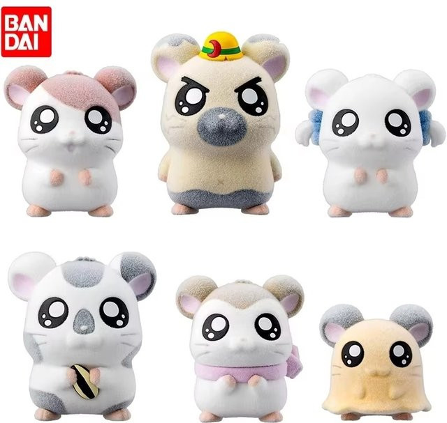 Bandai Hamtaro Anime Modell, Puppe, 6-teiliges Set - Bild 1