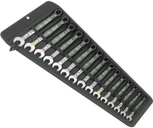 Wera 6003 Joker 15 Set 1 Ringmaulschlüssel-Satz, 15-teilig, silber - Bild 1