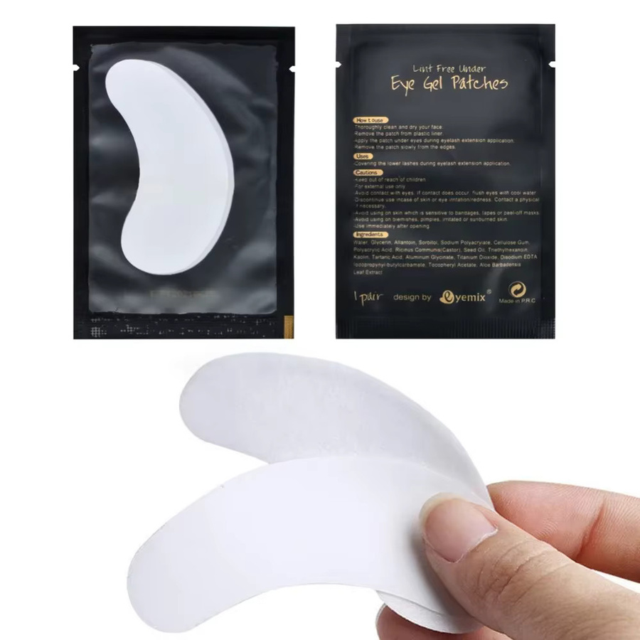 PANLWJ Hydrogel Wimpern-Patches, 50 Paar, Unisex, Schwarz - Bild 4