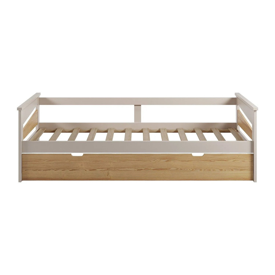 Bettrahmen Luravo von Vente-unique in Beige Naturfarben aus MDF - Bild 2