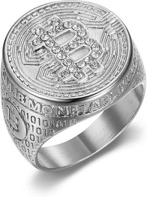 CY-jewelry Ring Edelstahl, Gold, Zirkonia, Unisex - Bild 1